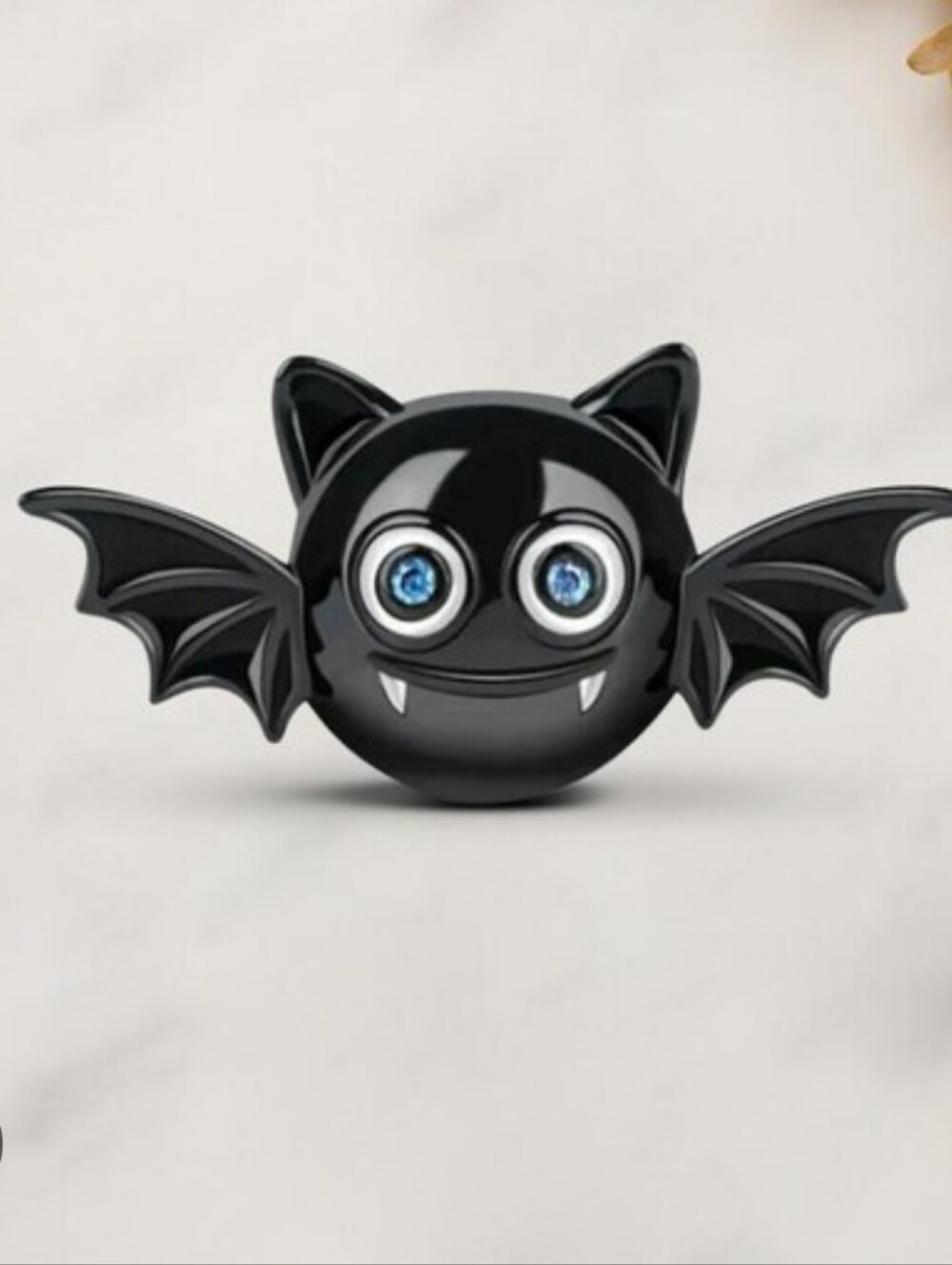 Gnoce Sterling Silver 925 Cute Black Bat Bracelet Charm